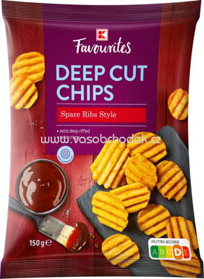 K-Favourites Deep Cut Chips Spare Ribs Style, 150g