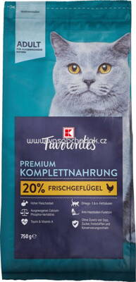 K-Favourites Premium Komplettnahrung 20% Frischgeflügel, Adult, 750g