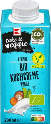 K-Take it Veggie Kochcreme Kokos, 200 ml
