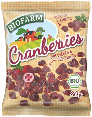 Kluth Biofarm Cranberries, 80g