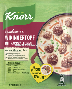 Knorr Fix Familien Wikingertopf mit Hackbällchen, 1 St