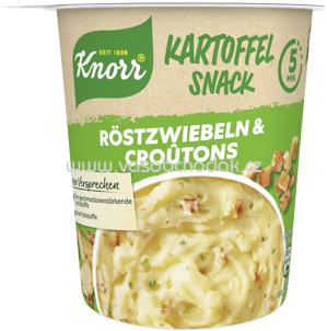 Knorr Kartoffel Snack Röstzwiebeln & Croutons, Becher, 48g