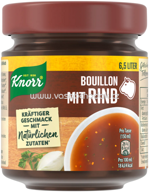 Knorr Bouillon mit Rind, Glas, 6,5l