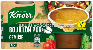 Knorr Bouillon Pur Gemüse, 6x500 ml