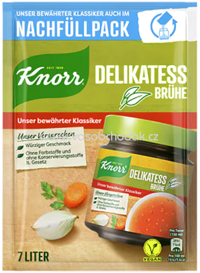Knorr Delikatess Brühe, Nachfüllpack, 7l, 140g