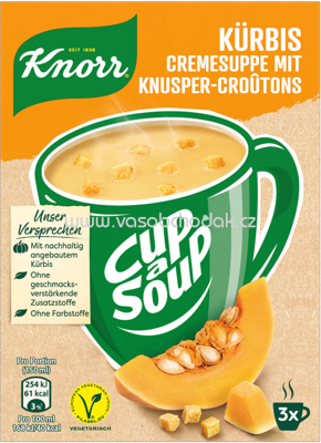Knorr Cup a Soup Instant Suppe Kürbis, 3x150 ml