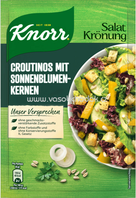 Knorr Salatkrönung Croutinos mit Sonnenblumenkernen, 25g