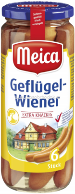 Meica Geflügel Wiener, 6 St, 250g
