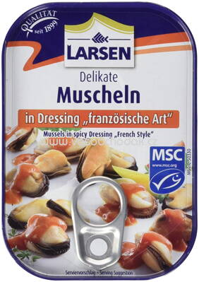 Larsen Muscheln in Dressing Französische Art, 110g