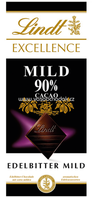 Lindt Excellence 90% Mild, 100g