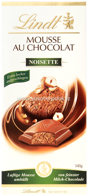 Lindt Mousse Au Chocolat Noisette, 140g