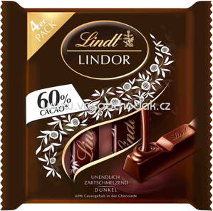 Lindt Lindor 60% Feinherb Sticks, 4x25g