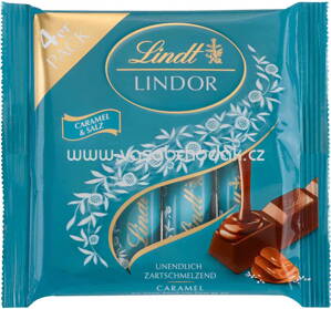 Lindt Lindor Caramel Salz Sticks, 4x25g