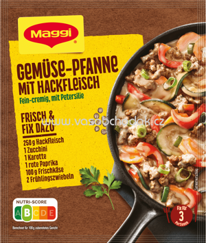 Maggi Fix Gemüse Pfanne mit Hackfleisch, 1 St
