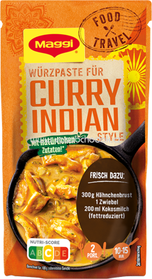 Maggi Food Travel Würzpaste für Curry Indian Style, 1 ks