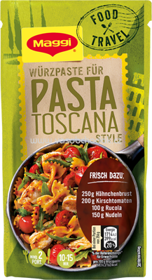 Maggi Food Travel Würzpaste für Pasta Toscana Style, 65g
