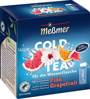 Meßmer Cold Tea Früchtetee Pink Grapefruit, 14 Beutel