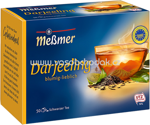 Meßmer Schwarzer Tee Darjeeling, 50 Beutel