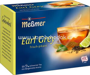 Meßmer Schwarzer Tee Earl Grey, 50 Beutel