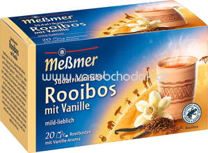 Meßmer Ländertee Südafrikanischer Rooibos mit Vanille, 20 Beutel