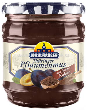 Mühlhäuser Thüringer Pflaumenmus mit feinem Kakao, 450g