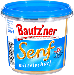 Bautz'ner Senf mittelscharf, 200 ml