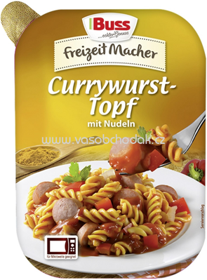 Buss Freizeitmacher Currywurst Topf mit Nudeln, 300g