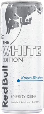 Red Bull Energy Drink The White Edition Kokos Blaubeere, 250 ml