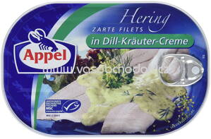 Appel Heringsfilets Dill-Kräuter-Creme, 200g