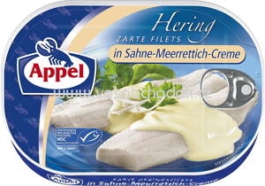 Appel Heringsfilets in Sahne-Meerrettich-Creme, 200g