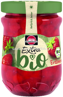 Schwartau Bio Extra Konfitüre Erdbeere, 190g