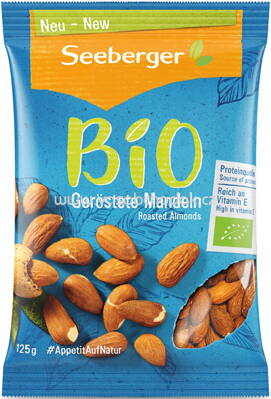 Seeberger Bio Geröstete Mandeln, 125g