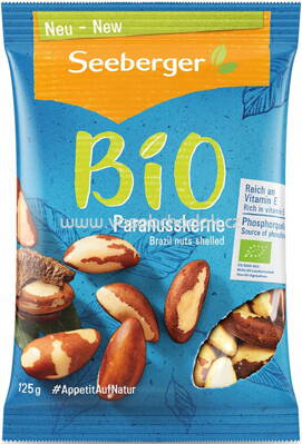 Seeberger Bio Paranusskerne, 125g