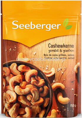 Seeberger Cashewkerne geröstet, gesalzen, 150g
