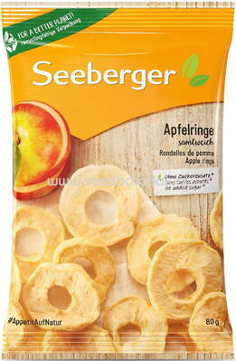Seeberger Apfelringe, 80g