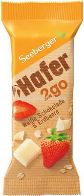 Seeberger Hafer2go Weiße Schokolade und Erdbeeren, 50g