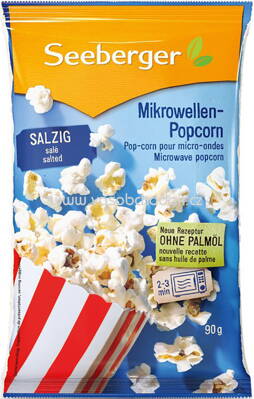 Seeberger Mikrowellen-Popcorn Salzig, 90g
