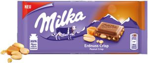 Milka Erdnuss Crisp, 90g