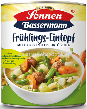 Sonnen Bassermann Eintopf - Frühlings Eintopf mit leckeren Fleischklößchen, 800g