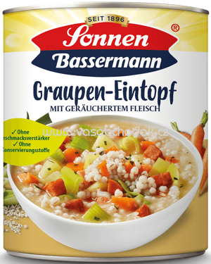 Sonnen Bassermann Eintopf - Graupen Eintopf mit geräuchertem Fleisch, 800g