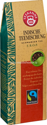 Teekanne Schwarzer Tee Fairtrade Indische Teemischung F.B.O.P., 250g