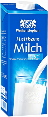 Weihenstephan Haltbare Alpenmilch 1,5%, 1l