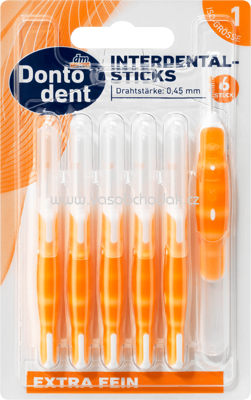 Dontodent Interdentalbürsten orange, ISO 1, 0,45 mm, 6 St