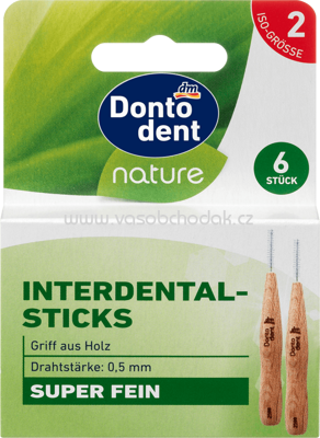 Dontodent Nature Interdental-Sticks, ISO 2, 0,5 mm, 6 St