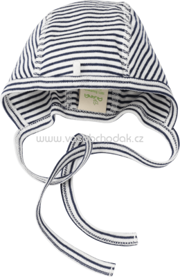 ALANA Baby-Mütze für Neugeborene, in Bio-Baumwolle, weiß-blau, 1 St