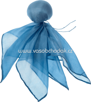 ALANA Baby-Seidenpüppchen in Seide und Baumwolle, blau, 28 x 28cm, 1 St