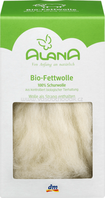 ALANA Bio-Fettwolle am Strang, kbT, 50 g