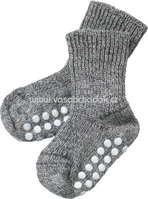 ALANA Baby ABS Socken in Bio Schuwrwolle, grau, 1 St