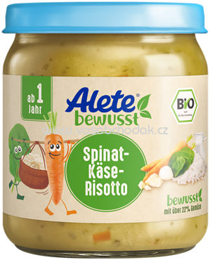 Alete Spinat-Käse-Risotto, ab 1 Jahr, 250g