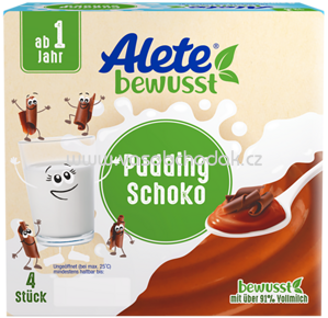 Alete Pudding Schoko, ab 10. Monat, 4x100g, 400g